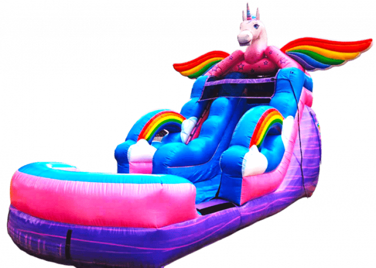 16' Unicorn Glitter Wet Slide